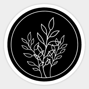 Leaves in Bunches || Minimal Nature Sticker